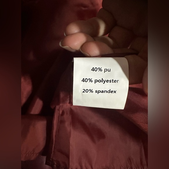 Olivia James the Label Black Brooke Faux Leather Flutter Sleeve size S - Picture 5 of 8